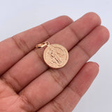 Dije San Benito 1.15gr / 2.3cm / Oro Rosa 18K &