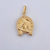 Dije Herradura Caballo 1.05gr / 2.5cm / Oro Amarillo 18K &