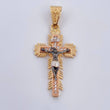Dije Cruz Cristo Milagroso De Buga 4.2gr / 4cm / Tres Oros 18K &