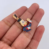 Dije Pato Inspirado 3.5gr / 3cm / Tres Oros 18K &