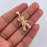 Dije Oso Articulado Corbata 4.7gr / 3cm / Oro Amarillo 18K &