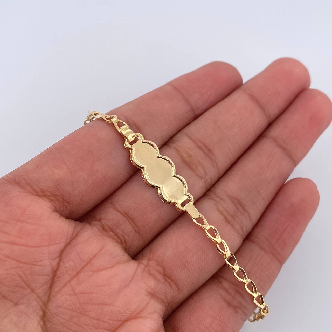 Pulso Bebé Ojiva 1.45gr / 15.5cm / Oro Amarillo 18K &