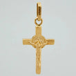 Dije Cruz Cristo San Benito 1.5gr / 2.6cm / Oro Amarillo 18K %