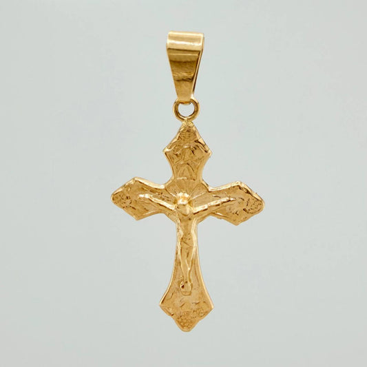 Dije Cruz Cristo 2.4gr / 3.6cm / Oro Amarillo 18K %