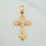 Dije Cruz Cristo 2.4gr / 3.6cm / Oro Amarillo 18K %
