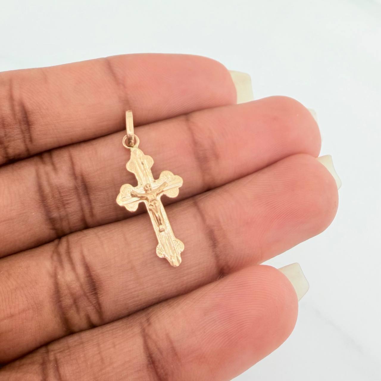 Dije Cruz Cristo 1gr / 2.8cm / Oro Amarillo 18K %