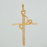 Dije Cruz Fe 1.35gr / 3.2cm / Oro Amarillo 18K %