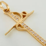 Dije Cruz Fe 1.35gr / 3.2cm / Oro Amarillo 18K %
