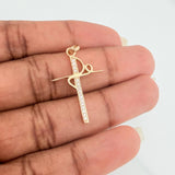 Dije Cruz Fe 1.35gr / 3.2cm / Oro Amarillo 18K %