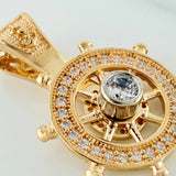 Dije Timon 3gr / 2.4cm / Dos Oros Amarillo Blanco 18K %