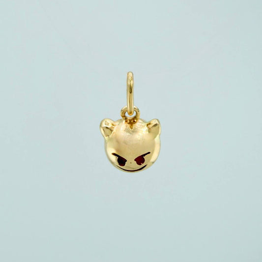Dije Emoji Diablo 1.15gr / 1.3cm / Oro Amarillo 18K %