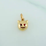 Dije Emoji Diablo 1.15gr / 1.3cm / Oro Amarillo 18K %