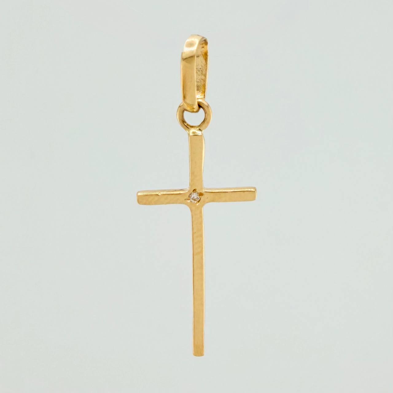 Dije Cruz 0.8gr / 3.7cm / Oro Amarillo 18K