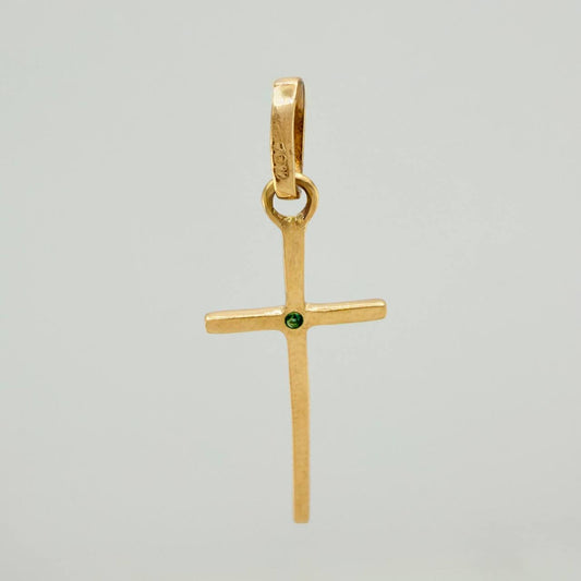 Dije Cruz 0.65gr / 3cm / Oro Amarillo 18K %