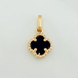 Dije Trebol 0.85gr / 1.6cm-Oro Amarillo 18K %