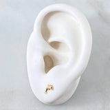 Topos Delfin 0.5gr / 8mm Lisos Oro Amarillo 18K
