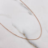 Cadena Veneciana 1.2gr / 50cm / 0.5mm Oro Rosa +3 18K &