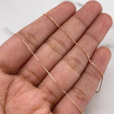 Cadena Veneciana 1.2gr / 50cm / 0.5mm Oro Rosa +3 18K &