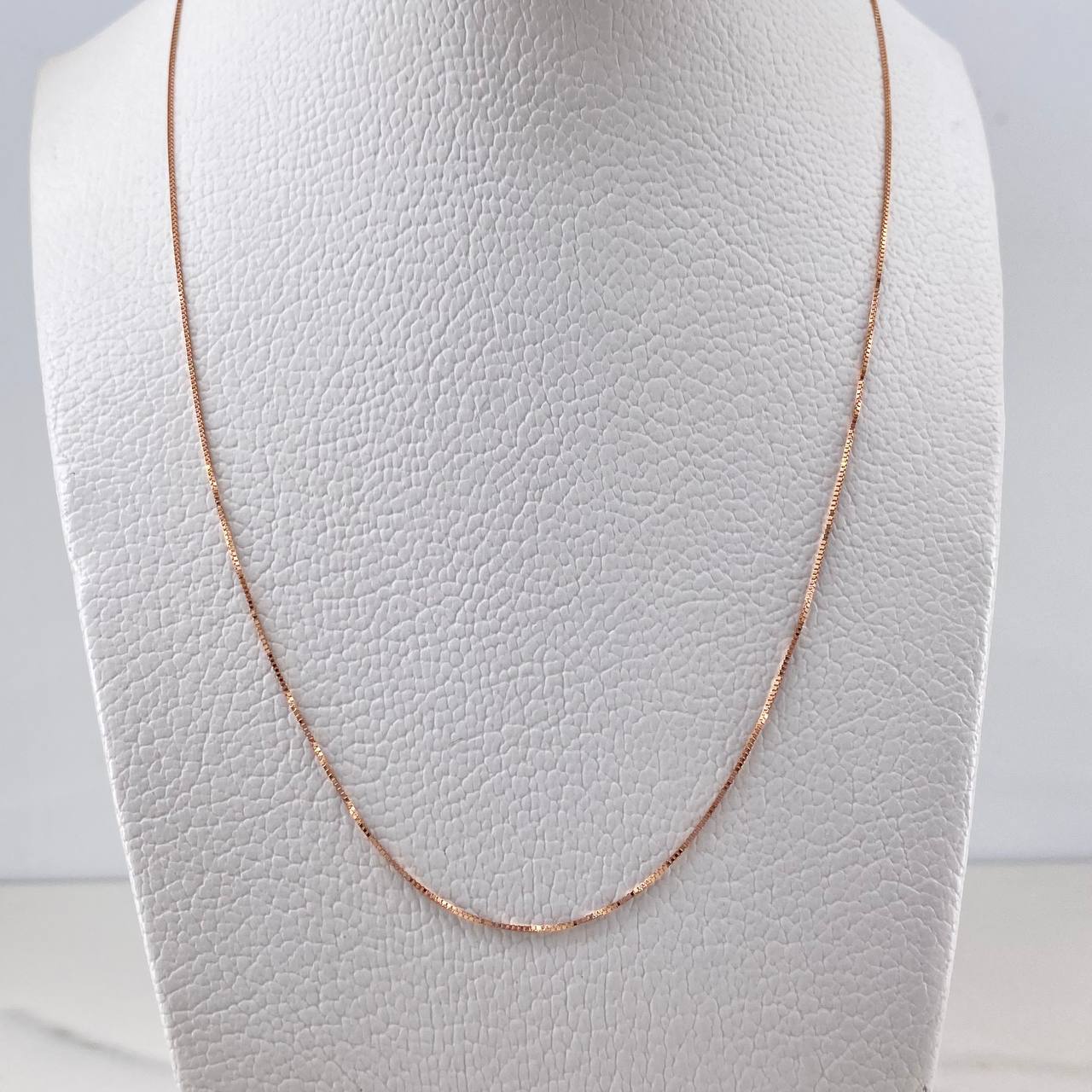 Cadena Veneciana 1.2gr / 50cm / 0.5mm Oro Rosa +3 18K &