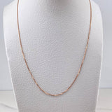 Cadena Veneciana 1.2gr / 50cm / 0.5mm Oro Rosa +3 18K &