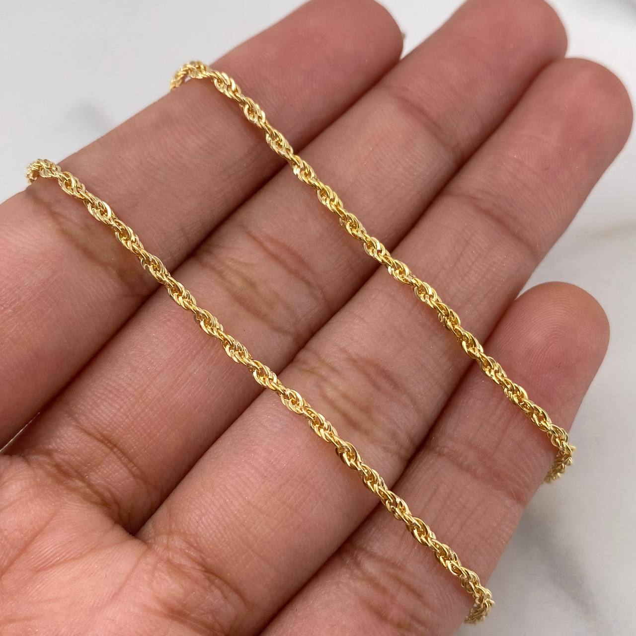 Cadena Lazo 1.6gr / 45cm / 1.4mm Oro Amarillo +3 18K &