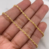 Cadena Lazo 1.6gr / 45cm / 1.4mm Oro Amarillo +3 18K &