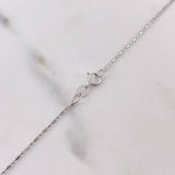 Cadena Morse 1.4gr / 45.2cm / 0.6mm Oro Blanco +3 18K &