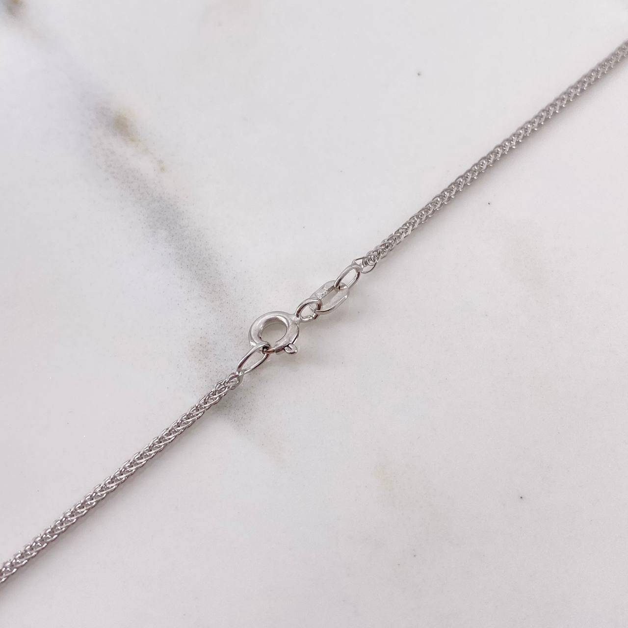 Cadena Franco 2.9gr / 45cm / 1.1mm Oro Blanco +3 18K &