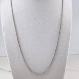 Cadena Franco 3.2gr / 50cm / 1.2mm Oro Blanco +4 18K &