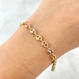 Pulso GC 4.4gr / 22cm / 5.3mm Liso Tres Oros 18K