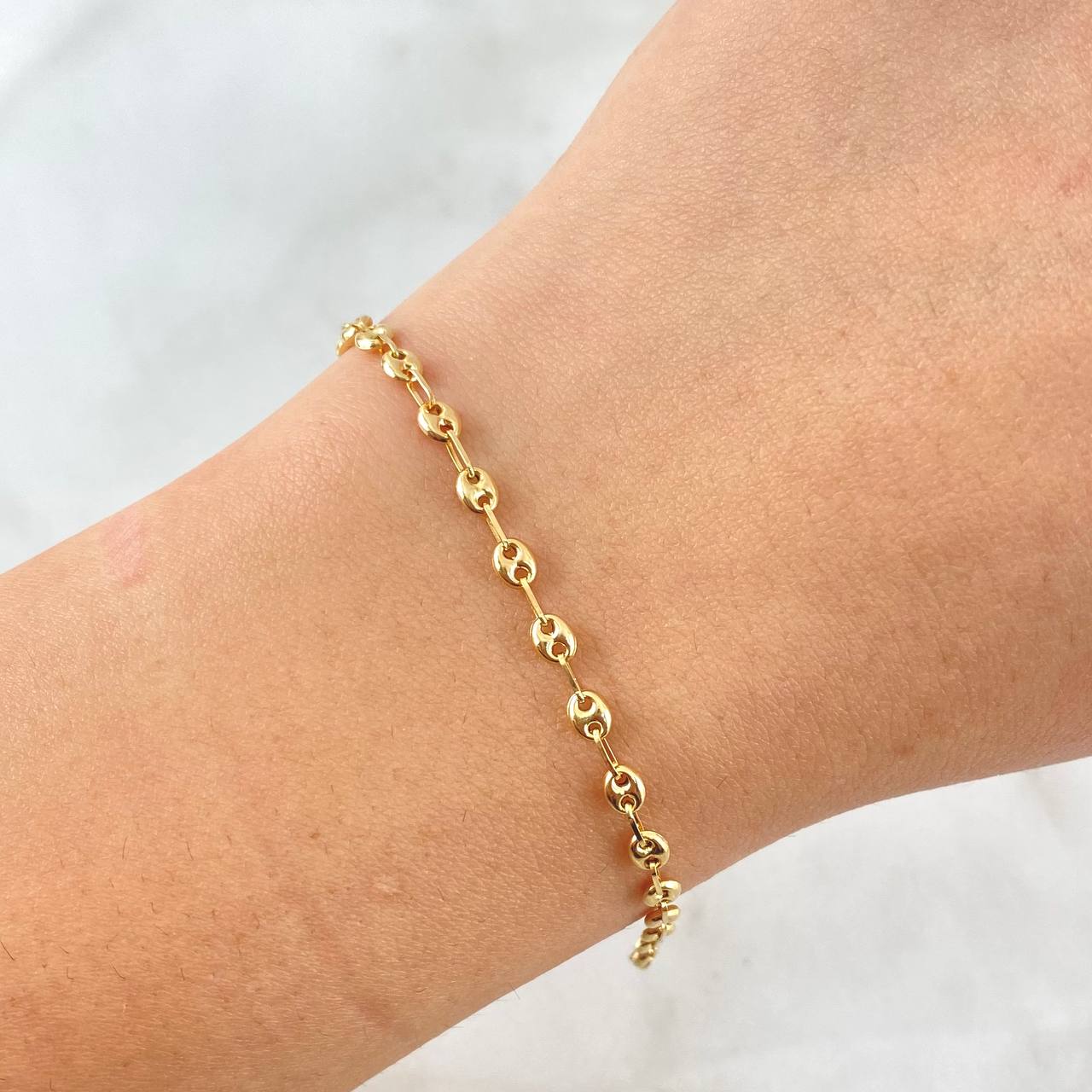 Pulso Bebé GC Liso 2.05gr / 16cm / 3.3mm Oro Amarillo 18K