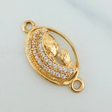 Herraje Virgen Maria 1.2gr / 2cm / Oro Amarillo 18K %