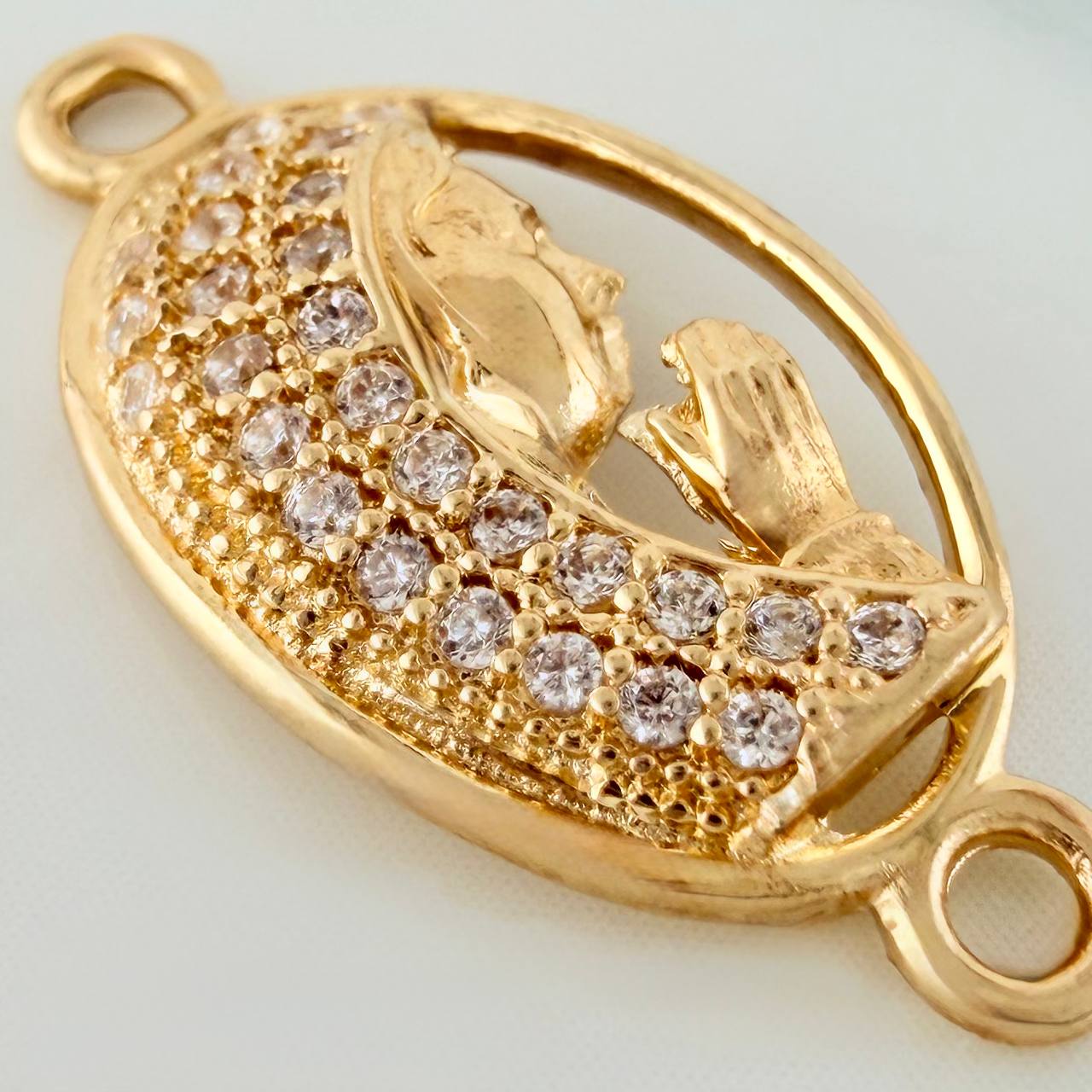 Herraje Virgen Maria 1.1gr / 2cm / Oro Amarillo 18K