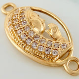 Herraje Virgen Maria 1.2gr / 2cm / Oro Amarillo 18K %