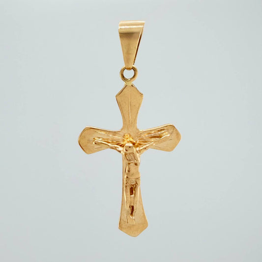 Dije Cruz Cristo 2.75gr / 4cm / Oro Amarillo 18K %