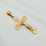 Dije Cruz Cristo 2.75gr / 4cm / Oro Amarillo 18K %