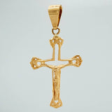 Dije Cruz Cristo 1.8gr / 3.7cm / Oro Amarillo 18K $