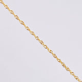 Set Cadena y Dije Singapur + Crúz Lisa 1.25gr / 50cm / 1mm Oro Amarillo 18K (Oferta) *