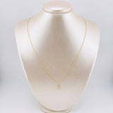 Set Cadena y Dije Singapur + Crúz Lisa 1.25gr / 50cm / 1mm Oro Amarillo 18K (Oferta) *