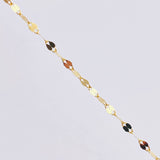 Set Cadena y Dije Flor Espejo + Ala 1.4gr / 45cm / 1.8mm Oro Amarillo 18K (Oferta) ©