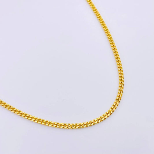 Cadena Cubana 13.2gr / 45cm / 2.8mm Oro Amarillo +1 18K *