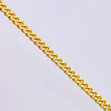 Cadena Cubana 13.2gr / 45cm / 2.8mm Oro Amarillo +1 18K *