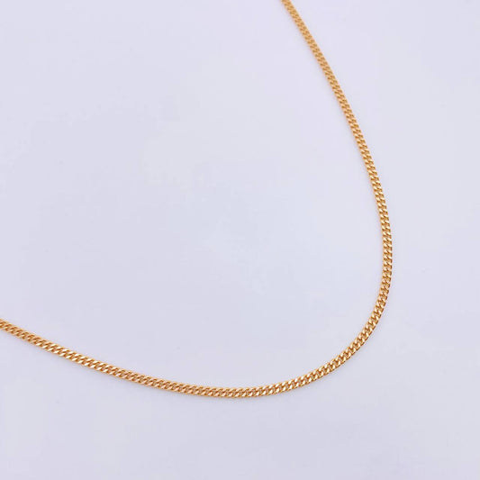 Cadena Cubana 6.05gr / 60cm / 1.7mm Oro Amarillo +1 18K *