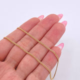 Cadena Cubana 6.05gr / 60cm / 1.7mm Oro Amarillo +1 18K *