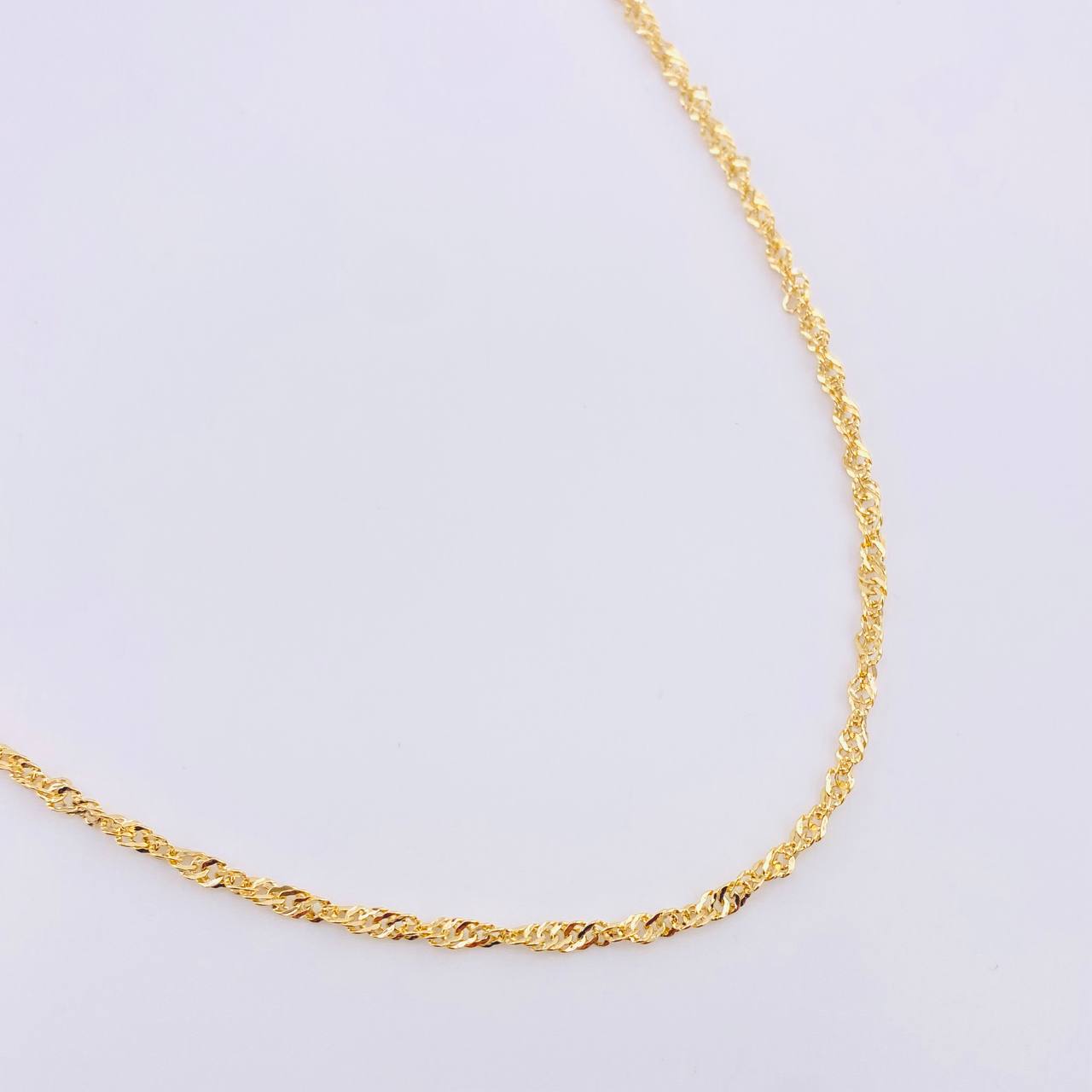 Cadena Singapur 2gr / 50cm / 2.3mm Oro Amarillo +3 18K