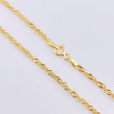 Cadena Singapur 1.9gr / 45cm / 2.3mm Oro Amarillo +3 18K
