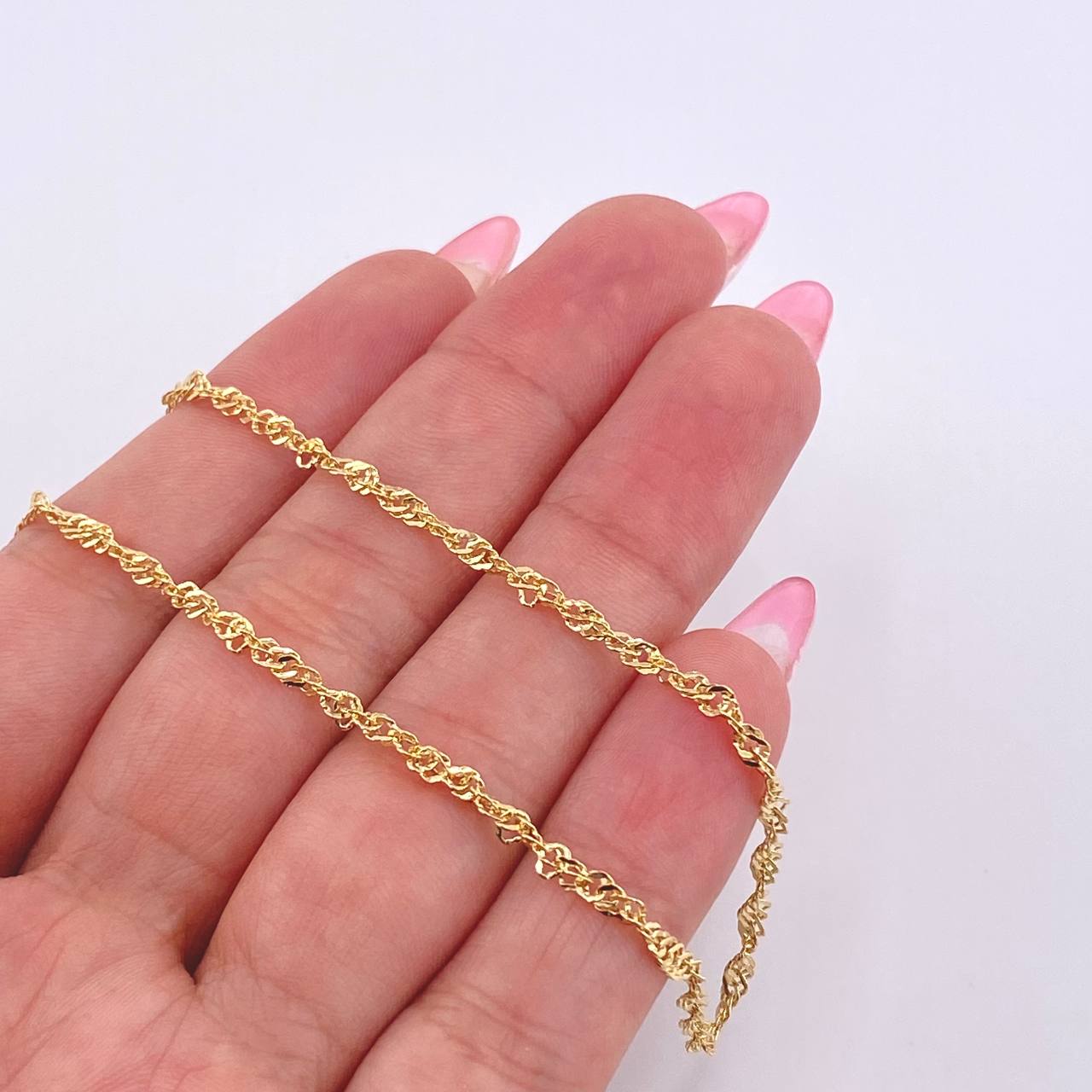 Cadena Singapur 2.15gr / 50cm / 2mm Oro Amarillo +3 18K