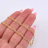 Cadena Singapur 2.15gr / 50cm / 2mm Oro Amarillo +3 18K