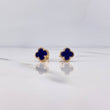 Topos Trebol 1.5gr / Electroestatico Morado Oro Amarillo 18K &
