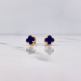 Topos Trebol 1.5gr / Electroestatico Morado Oro Amarillo 18K &